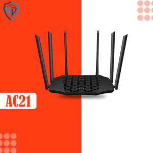 Tenda AC21 AC2100 Dual Band Gigabit Wireless Cable Router,Speed Up to 2100 Mbps,MU-MIMO,5 Gigabit LAN Ports, Easy Setup,Supports Guest Network,Parental Control,Client Filter,IPv6 Brand: Tenda