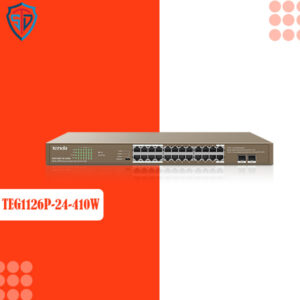 Tenda TEG1126P-24-410W  24GE+2SFP Ethernet Switch With 24-Port PoE