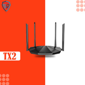 Tenda TX2 WiFi 6 AX1500 Smart WiFi Router, Dual Band Gigabit Wireless Internet WiFi 6 Router, 5 * 6dBi High-Gain Antennas, 3 Gigabit LAN Ports, WPA3+OFDMA+MU-MIMO (Black)